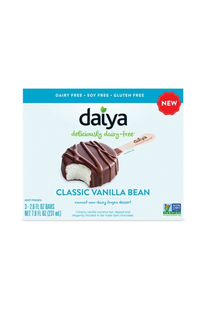 Daiya Classic Vanilla Non Dairy Frozen Dessert Bar 231ml Orii Vegan